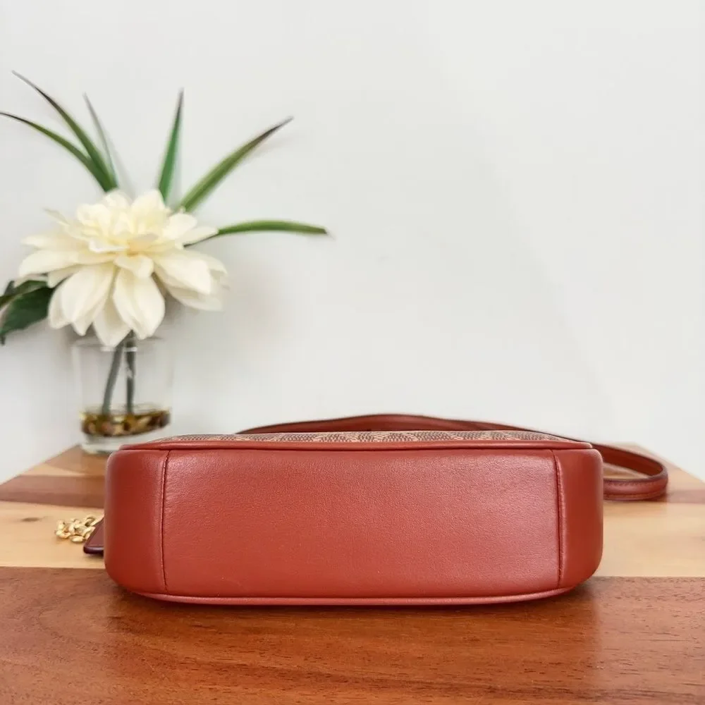 NWT Coach Teri Mini Crossbody‎ Bag In Signature Canvas With Sticker Print